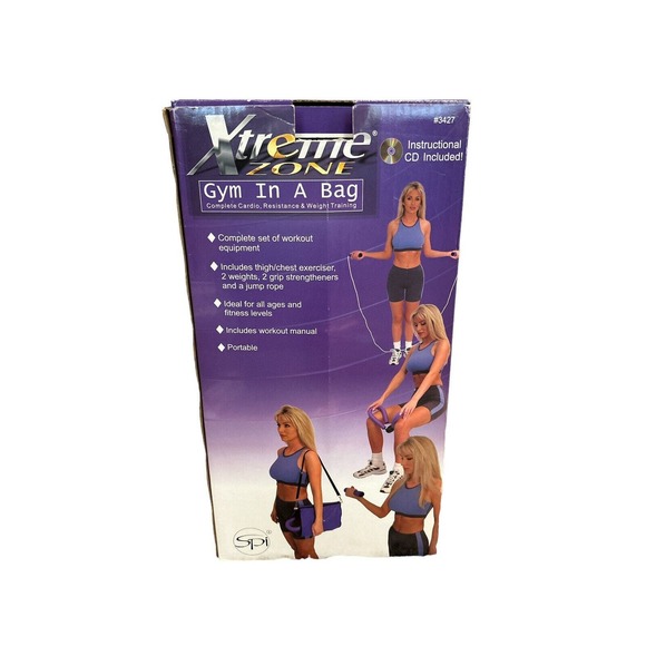 Extreme‎ Zone Gym In A Bag Complete Cardio Resistance & Weight Training VTG - Picture 2 of 6